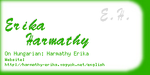 erika harmathy business card